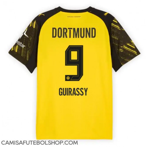 Camisa de time de futebol Borussia Dortmund Serhou Guirassy #9 Replicas 1º Equipamento 2025-26 Manga Curta